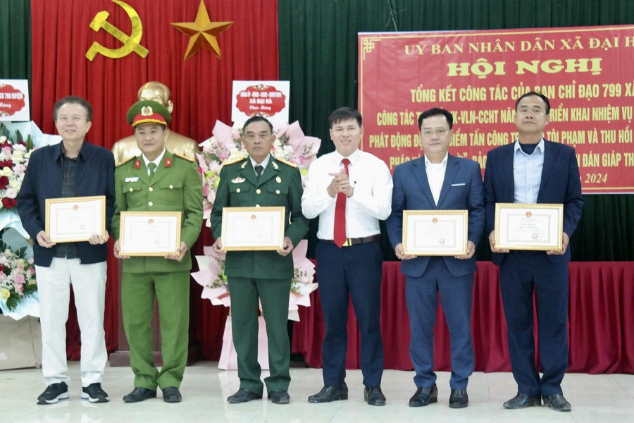 Ban Chỉ đạo 799 xã Đại Hà (Kiến Thụy): Tổng kết công tác năm 2023, triển khai nhiệm vụ năm 2024